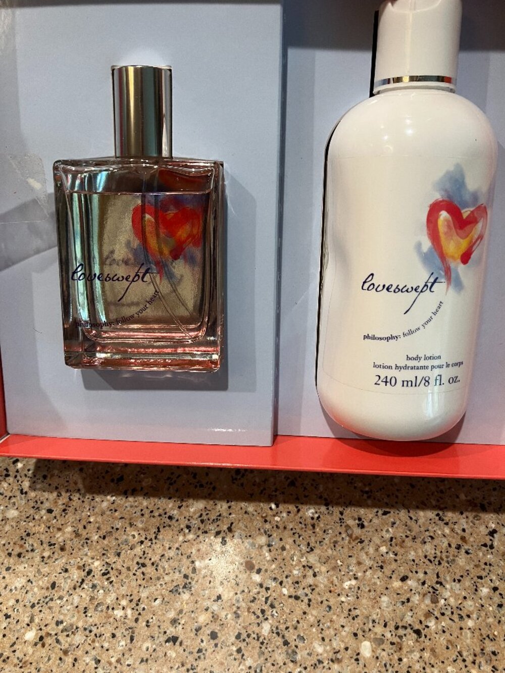 Philosophy LoveSwept Set of 2 ounce Spray Fragrance and 8 ounce Body Lotion! NIB